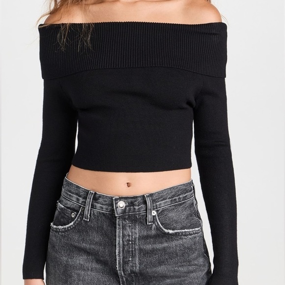 NWT Line & Dot Heart Struck Sweater – Off-Shoulder Knit - Picture 2 of 7